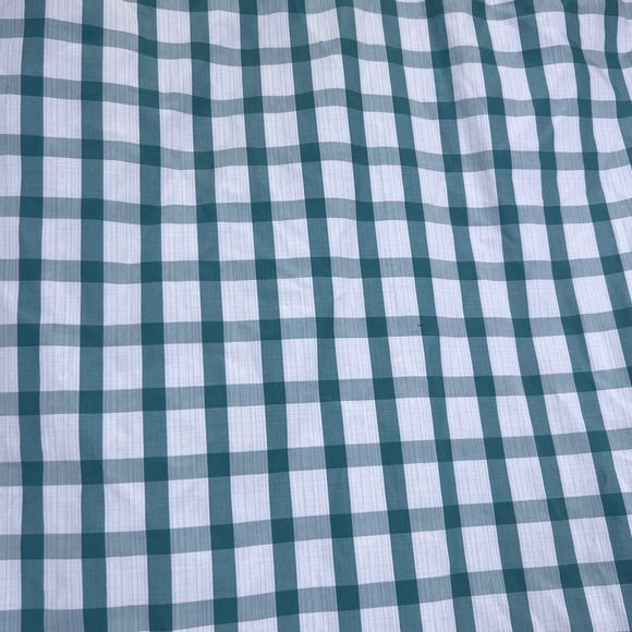 UNTUCKit Wrinkle Free Shirt Teal Gingham Check Pattern Dress Shirt XXXL - Picture 7 of 7